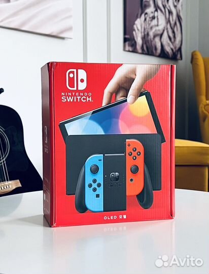 Новый/Nintendo Switch Oled Neon (64GB)