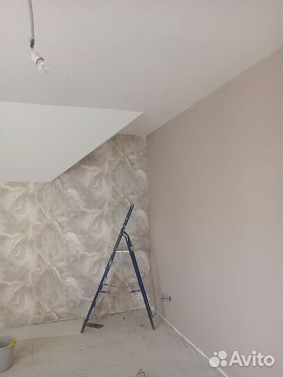Поклейка обоев шпаклевка покраска стен