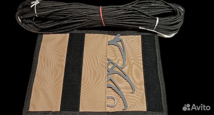 Кошка крюк стальная 5мм (сумка, карабин,шнур)