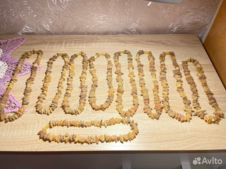 Бусы из натурального янтаря