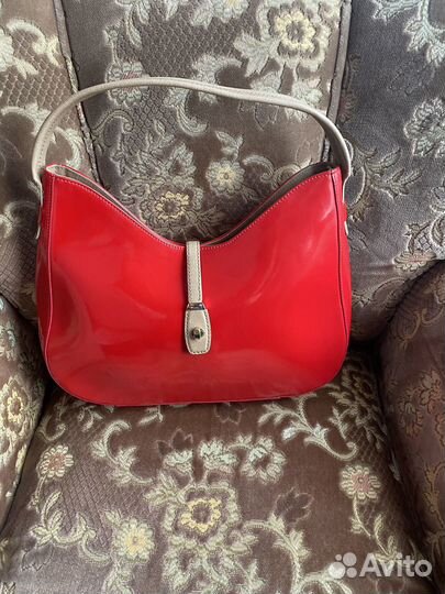 Сумка кожаная женская Италия, бу