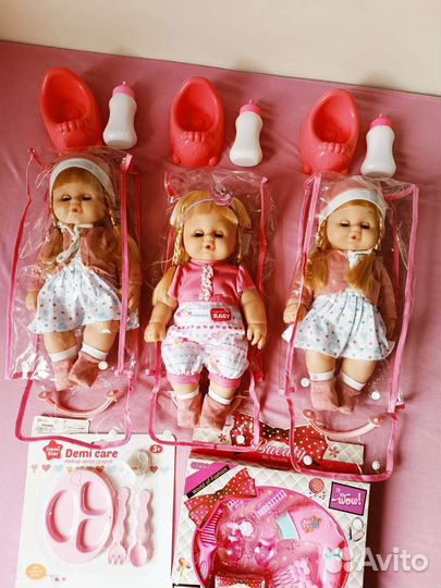 Кукла пупс Беби борн 39см Новая пьёт писает плачет