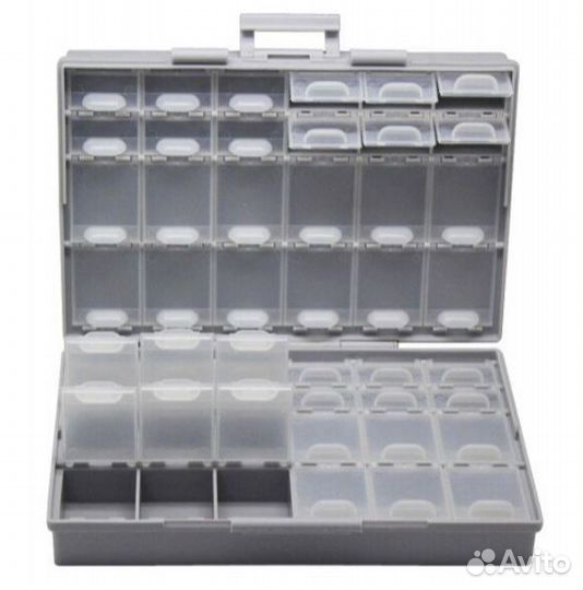 Бокс для радиодеталей органайзер для хранения SMD