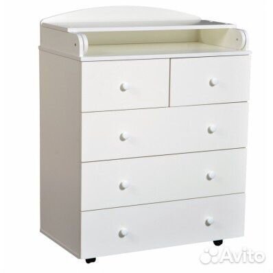 Комод пеленальный Ульяна 3, 80см белый