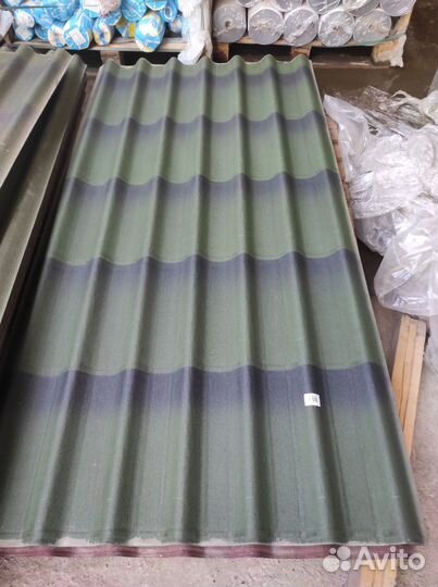Черепица Ондулин зеленая