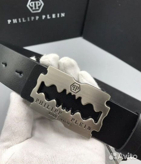 Ремень Philipp Plein натуральная кожа 120 см