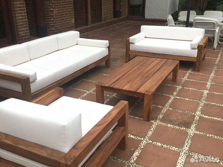 Садовая мебель из массива дерева