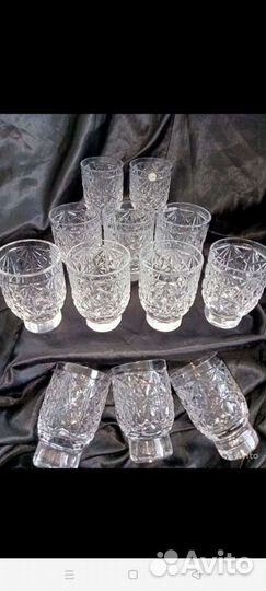 Фужеры, стопка, рюмки хрусталь СССР