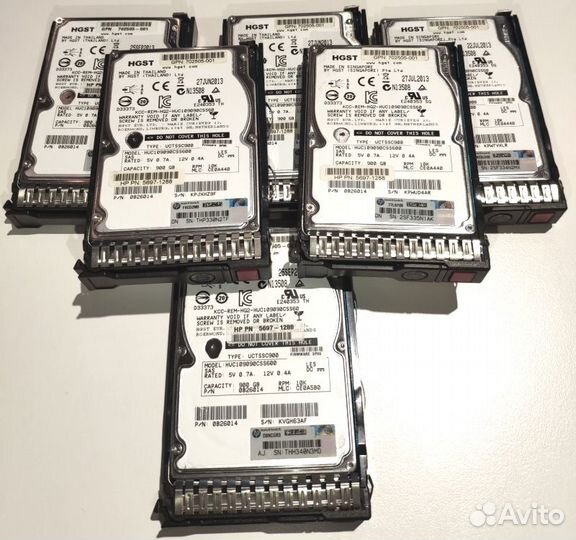 Жесткий диск SAS hp 300gb 600gb 900gb 10k/15K