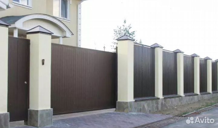 Забор из профнастила за 1 день качественно