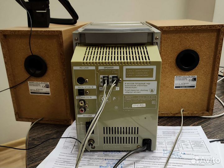 Муз центр кассета, MD, CD Sony cmt-m100md