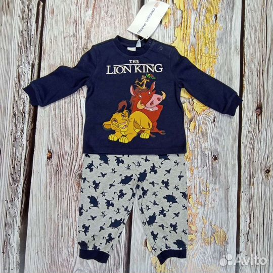 Пижама детская новая 6/9 мес