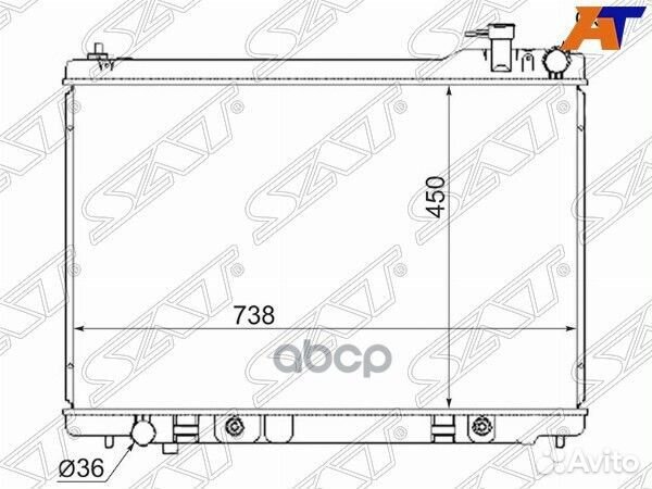 Радиатор Infiniti FX35 06-08 / FX45 02-09