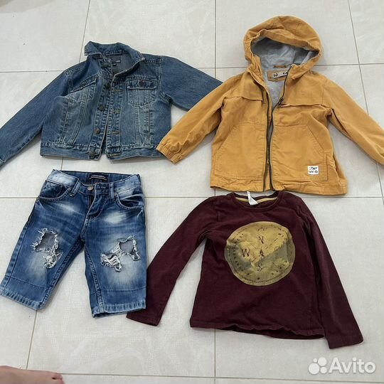 2 пакета одежды на мальчика 110-116