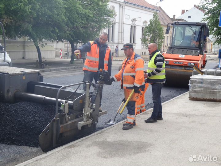 Асфальтирование, укладка асфальта, ямочный ремон