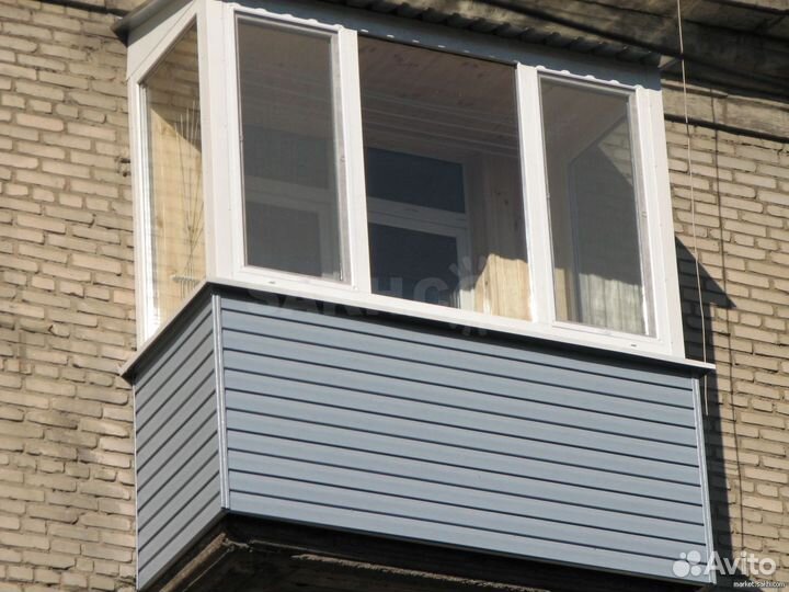 Остекление балкона пвх