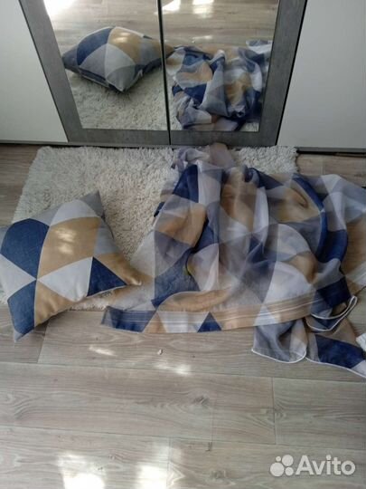 Плед 150/200+ подушка+ тюль