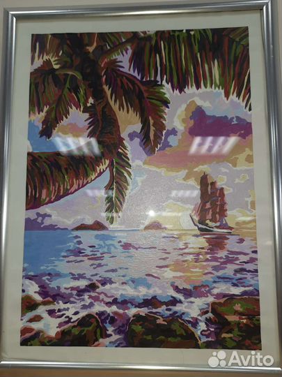 Картины по номерам раскрашенная