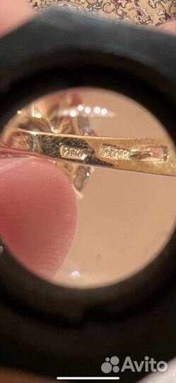 Сережки малинки СССР 4 ct