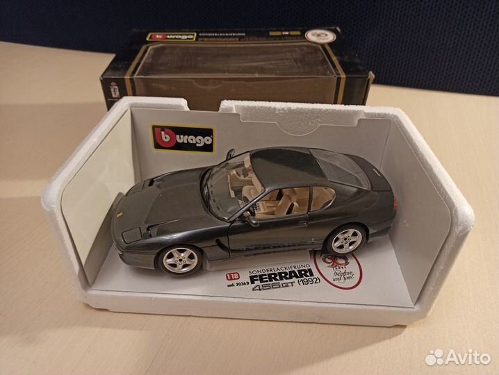 Bburago Ferrari 456 GT 1/18 разные цвета в наличии