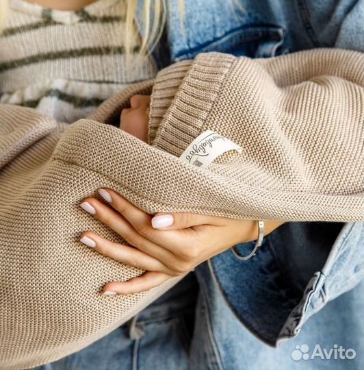 Конверт на выписку вязаный/прогулку/одеяло