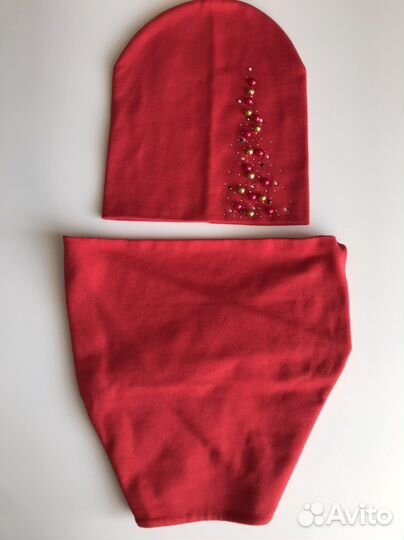 Комплект шапка+снуд 4-5 лет (весна)