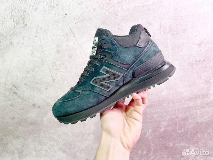 Кроссовки New Balance 574 Stone Island с мехом