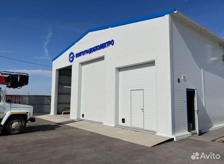 Гаражные секционные ворота с установкой