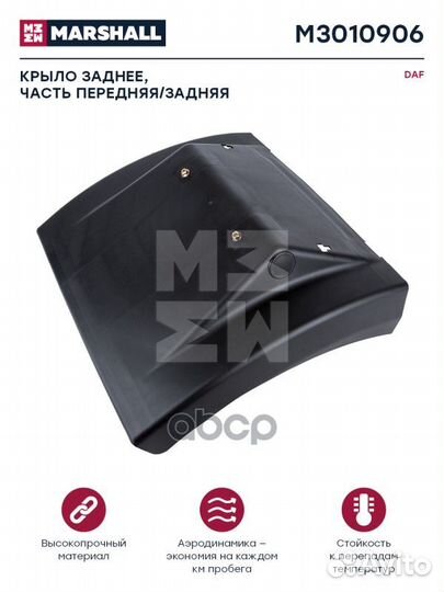 Крыло задн. DAF 95 XF правое/левое заднее/перед