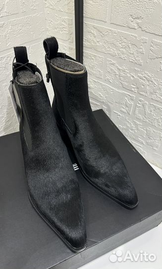 Новые казаки Lime 38 ботинки сапоги мех пони