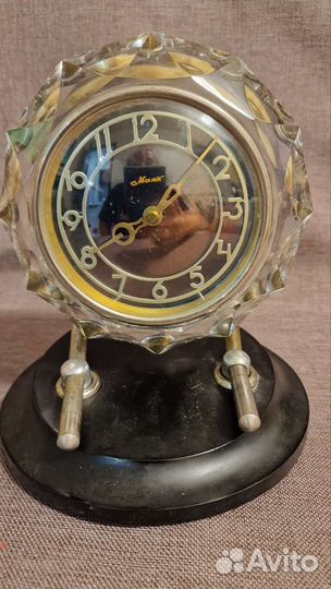 Настольные часы Маяк. СССР. На ходу