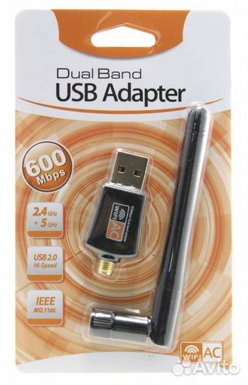 WI-FI адаптер WD-3031 2,4GHz+5GHz (433Mb/s)