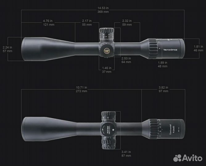 Прицел Vector Optics Continental 4-25X50T scol-54