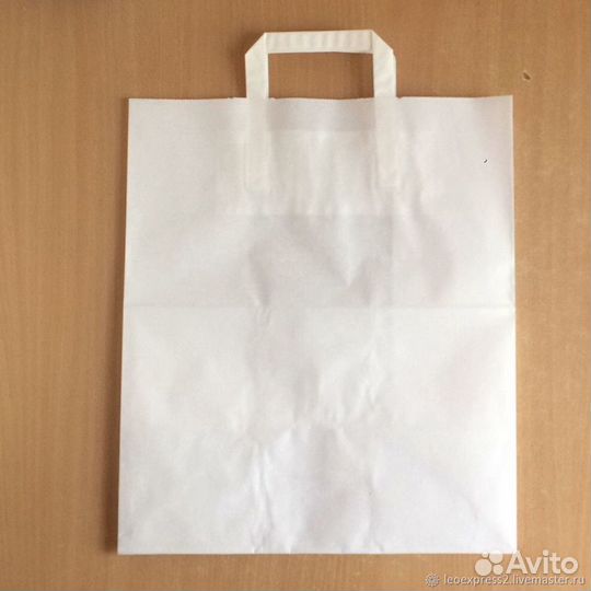 Крафт-пакеты с плоскими ручками