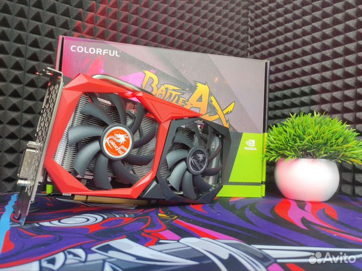 Видеокарта gtx 1660 super colorful 6gb + коробка