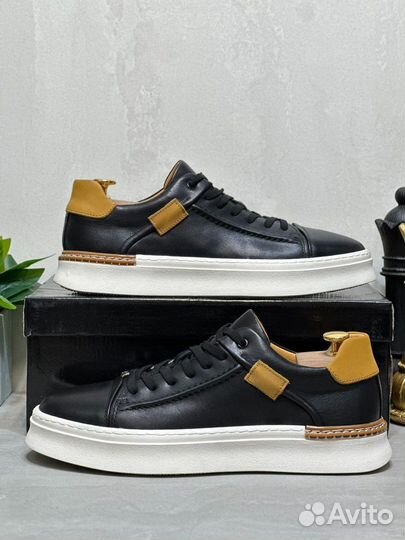 Кеды мужские кожаные