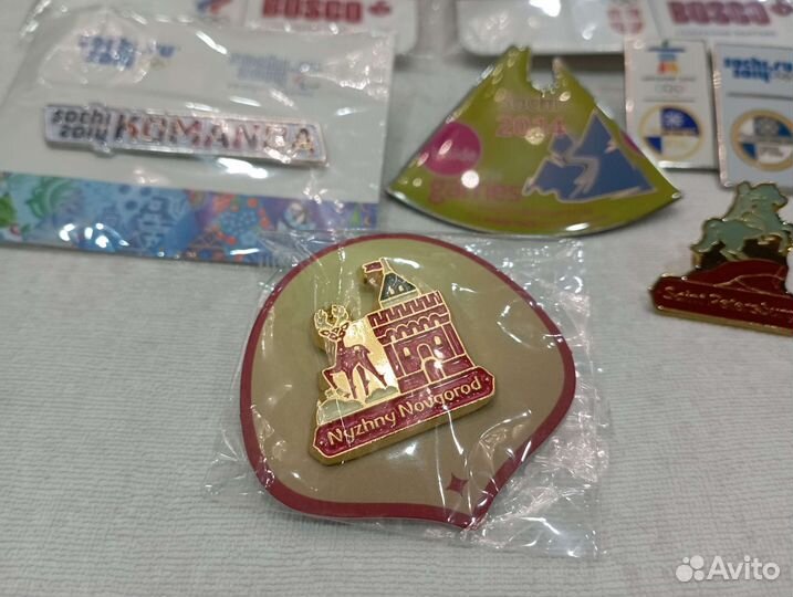 Значки Сочи 2014, Кубок конфедераций 2017, чм 2018