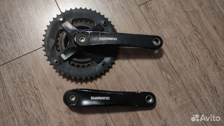 Шатуны shimano под квадрат 210мм