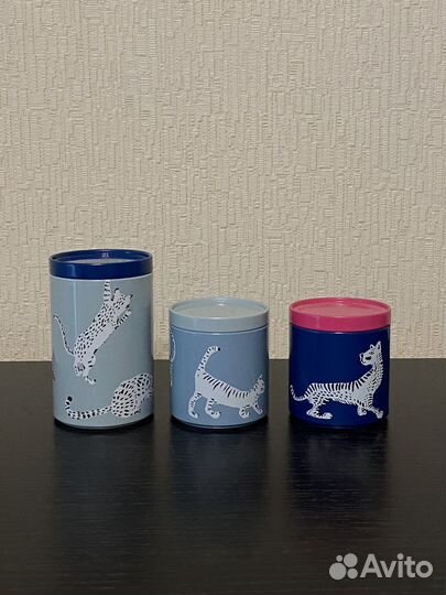 Баночки для хранения IKEA Plugghäst 3 шт кот