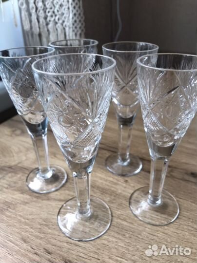 Фужеры хрустальные СССР