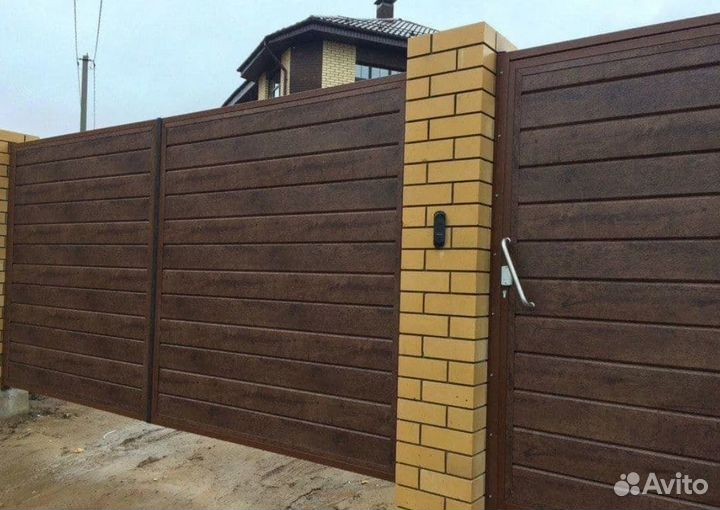 Ворота распашные заказать