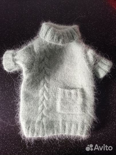 Свитер из шерсти норки