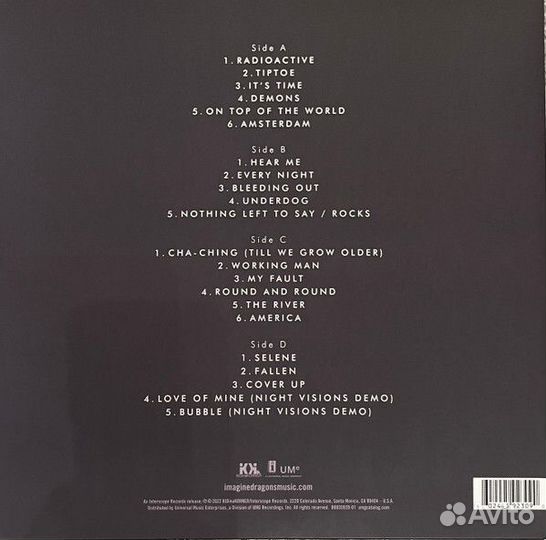 Виниловая пластинка Imagine Dragons - Night Vision