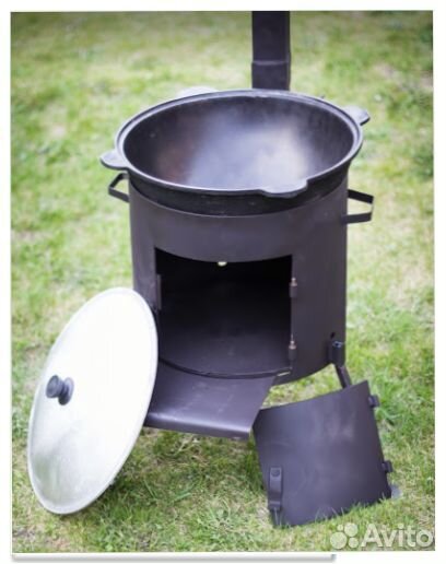 Казан 10л+печь 3мм.Подарки.Доставка