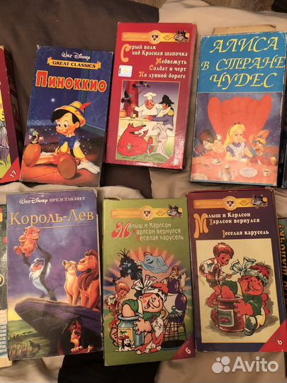 Мультфильмы 90-2000 х годов в коробках и без