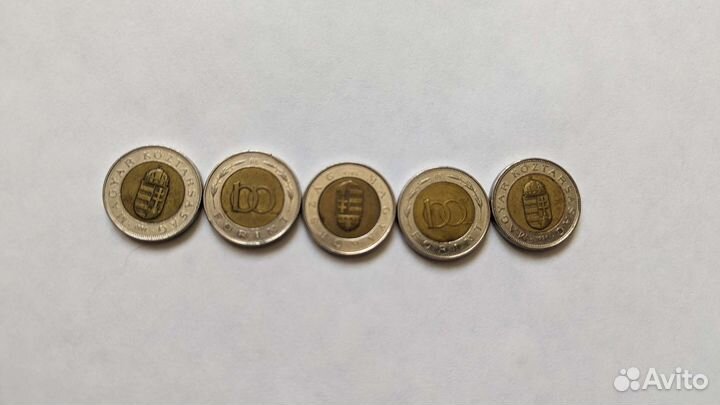 100 форинтов Венгрия 5 штук