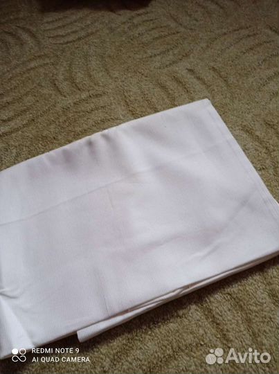 Ткань белая х/б, плотная дл. 3 м шир. 80 см костюм