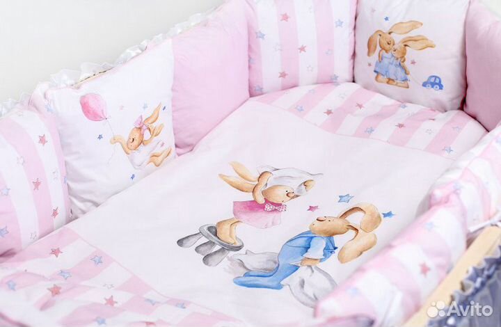Постельный набор для детской кроватки Луисы