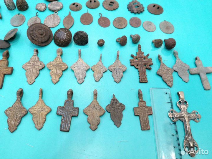 Копанина, нательные старинные кресты