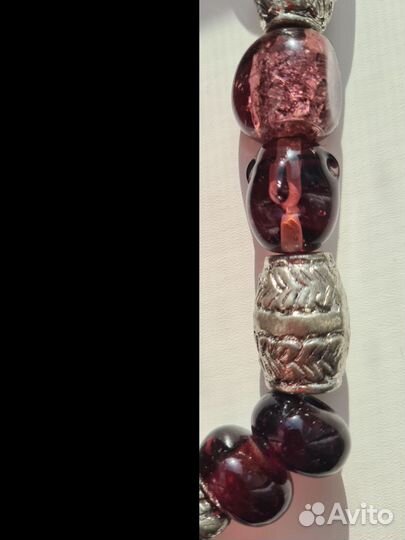 Бусы стекло